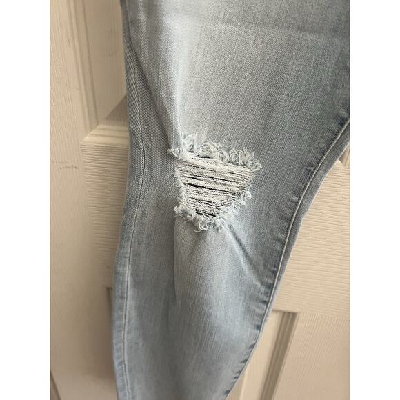 GOOD AMERICAN Good Waist Crop Raw Edge High Rise Jeans - Picture 3 of 16